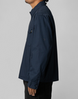 Padded Poplin Jacket - Navy