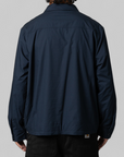 Padded Poplin Jacket - Navy
