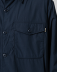 Padded Poplin Jacket - Navy