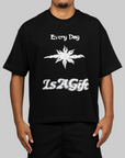 Everyday Is A Gift Reversible T-Shirt - Black