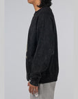 A Bathing Ape Overdye Relaxed Fit Crew - Black - LOADED