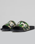 ABC Camo Slide Sandals - Green - LOADED