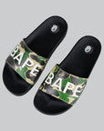 ABC Camo Slide Sandals - Green - LOADED