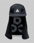ACG Fly Cap with detachable cape - Black/Reflective Silver