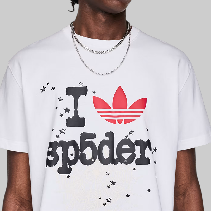  sp5der コラボ Tシャツ ホワイト X SP5DER Tシャツ - ホワイト - LOADED