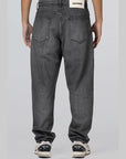 Baggy Silhouette Denim Pant - Black - LOADED