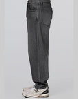 Baggy Silhouette Denim Pant - Black - LOADED