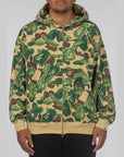 Bape Art Camo Shark Hoodie - Green - LOADED