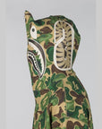 Bape Art Camo Shark Hoodie - Green - LOADED