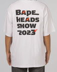 Bape Head Show Souvenir Relaxed T-Shirt -White - LOADED