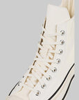 Chuck 70 De Luxe Squared Hi - Egret/Egret - LOADED