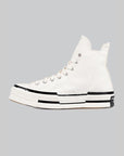 Chuck 70 Plus Hi - Egret/Black - LOADED