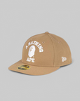 College New Era 59Fifty Low Profile Cap - Beige - LAST ONE!