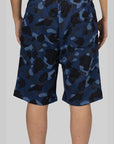 Colour Camo Shark Sweat Short - Navy - LOADED