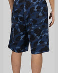 Colour Camo Shark Sweat Short - Navy - LOADED