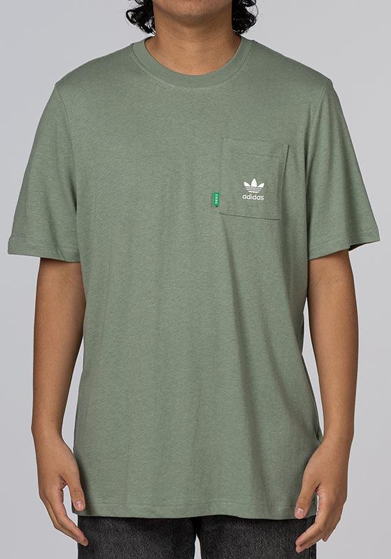 Silver LOADED T-Shirt Green - - Essentials+