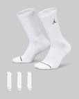 Everyday Crew Socks 3 Pack - White - LOADED