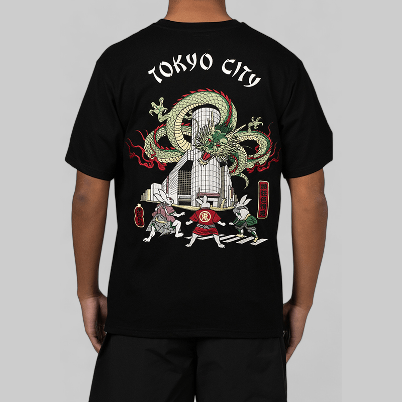 FR2 Tokyo Embroidery souvenir T shirt TOKYO CITY Souvenir