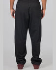 French Terry Straight Pant - Black - LOADED
