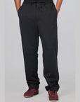 French Terry Straight Pant - Black - LOADED