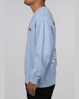 Fuzzy Dice Fleece Crew - Pigment Powder Blue - LOADED