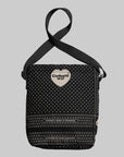 Heart Bandana Shoulder Bag - Heart Bandana Print/Black - LOADED