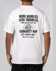 Less Troubles T-Shirt - White/Black