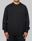 French Terry Crew - Black