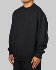 French Terry Crew - Black
