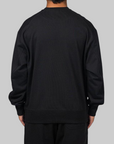 French Terry Crew - Black