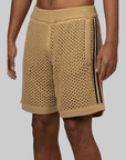 X CLOT By Edison Chen Crochet Short - Beige - LAST PAIR
