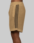 X CLOT By Edison Chen Crochet Short - Beige - LAST PAIR