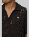 X CLOT By Edison Chen Crochet Polo - Carbon