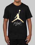 Jumpman Flight HBR T-Shirt - Black/Metallic Gold - LOADED