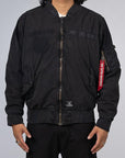 L-2B Rip And Repair Flight Jacket - Black - LOADED