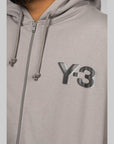 Logo Zip Hoodie - Charcoal Solid Grey - LOADED
