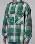 LR Cotton Plaid Shirt - Green - LOADED