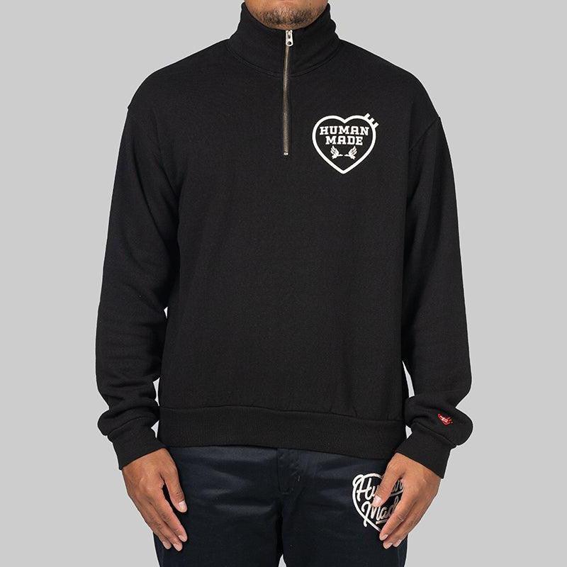 Military Half-Zip Sweatshirt - Black – LOADED