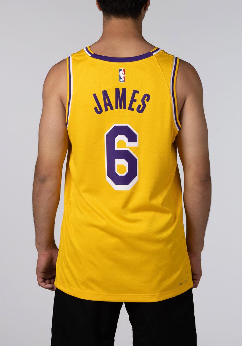 Nike Dri-Fit NBA Los Angeles Lakers LeBron James Icon Edition 2022/23 Men's Swingman Jersey