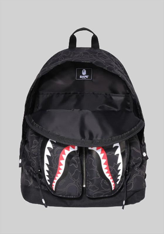 Neon Camo Shark Day Pack - Black - LOADED
