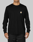 Pocket Long Sleeve - Black/Black - LOADED