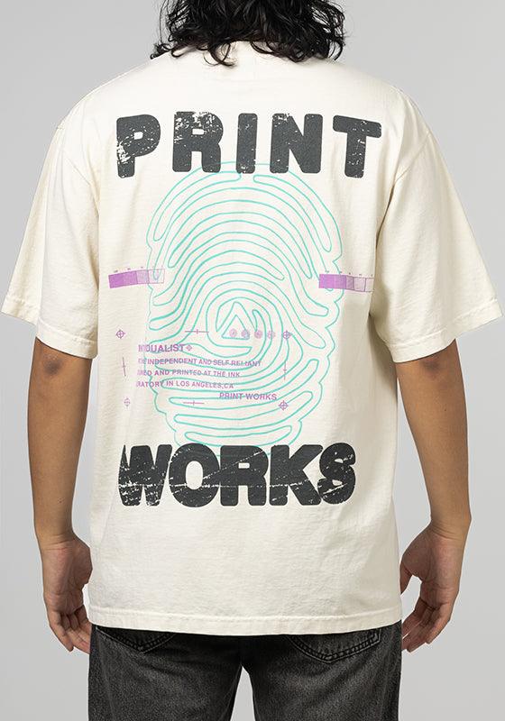 Print Works T-Shirt - Cream - LOADED