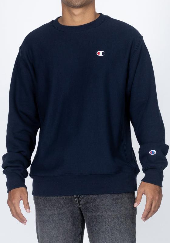 Reverse Weave Small C Crew - Navy - LOADED