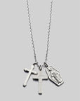 Silver Triple Top Necklace - Silver - LOADED