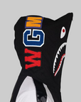 Souvenir Shark Zip Hoodie - Black