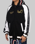 Souvenir Shark Zip Hoodie - Black