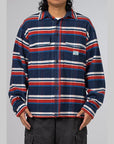 Stripe Flannel Shirt - Navy - LOADED