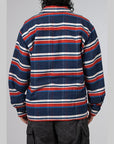 Stripe Flannel Shirt - Navy - LOADED