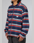 Stripe Flannel Shirt - Navy - LOADED