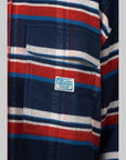 Stripe Flannel Shirt - Navy - LOADED
